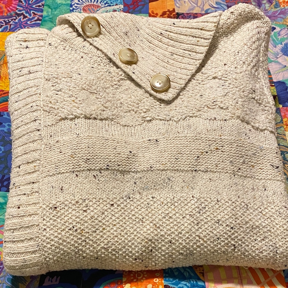 Northern Reflections Cream Cowl Neck Sweater